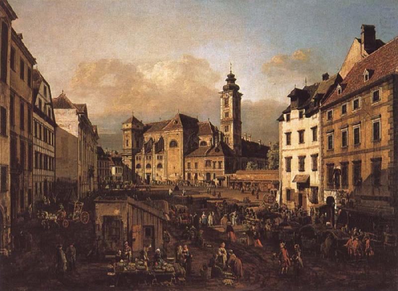 The Freyung in Vienna from the south-east, Bernardo Bellotto